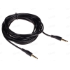 Кабель соединительный 3.5 Jack (M) - 3.5 Jack (M), 3m, Cason, пластиковый коннектор, черный