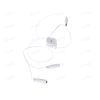 Кабель удлинительный 3.5 Jack (M) - 2*3.5 Jack (F), 0,8m, Cason, автоскрутка, белый