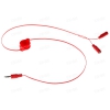 Кабель удлинительный 3.5 Jack (M) - 2*3.5 Jack (F), 0,8m, Cason, автоскрутка, красный