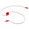 Кабель удлинительный 3.5 Jack (M) - 3.5 Jack (F), 0,8m, Cason, автоскрутка, красный