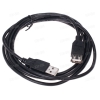 Кабель USB 2.0 A (M) - USB A (F), 2m, DEXP [UamUafBSi200V2] Черный