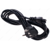 Кабель розетка CEE 7/7 (M) - разъем трёхпроводной IEC 320 C5 (M), 3m, DEXP [HPC75300] 0,1кв.мм.; Черный
