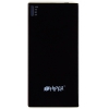 Портативный аккумулятор 3500 mAh Hiper (выход 1А, + microUSB кабель, кожаный чехол, корпус метал) черный