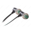 Гарнитура стерео InterStep BW Metal для iPhone/Samsung Galaxy/HTC/LG Optimus (3.5 мм или 2.5 мм) изумрудно-черная