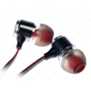 Гарнитура стерео InterStep BW Metal для iPhone/Samsung Galaxy/HTC/LG Optimus (3.5 мм или 2.5 мм) красно-черная