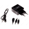 СЗУ micro USB  DEXP (2А, 2xUSB + переходники: 2mm, 3,5mm, Черный) [My-Home 10W]
