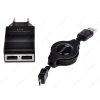 СЗУ micro USB InterStep (2.1А, 2xUSB, Черный) RT