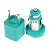 АЗУ+СЗУ для Apple 30 pin Deppa (1А, 1хUSB, + Кабель Apple 30-pin, Зеленый) Ultra Colors