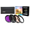 Набор из 4 фильтров Polaroid 52mm (UV,CPL,FLD,Warming)