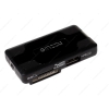 Считыватель GINZZU GR-417UB [SD/SDHC/SDXC/MicroSD/MS/M2]+USB 2.0 HUB  USB2.0 Black