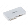 Считыватель GINZZU GR-417UW [SD/SDHC/SDXC/MicroSD/MS/M2]+USB 2.0 HUB  USB2.0 White