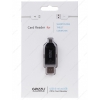 Считыватель GINZZU GR-583UB [CF/SD/SDHC/MicroSD/MS/xD/M2]  USB2.0 Black