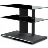 Стол Alteza TV-2480 (черные опоры + черное стекло)