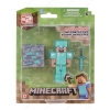 Фигурка коллекционная Minecraft "Бриллиантовый Стив" с аксессуарами