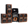 Колонки 5.1 Dialog Progressive AP-555 BLACK [сателлиты 12 Вт х 5, сабвуфер 40 Вт, FM, USB+SD]