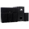 Колонки 5.1 SVEN BTR5-10 [колонки 5 х 15 Вт, сабвуфер 60 Вт, материал, дерево, FM, ПДУ, черный]