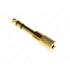 Переходник Jack 6.3мм (M) - 3.5мм (F) Cason, стерео,золото