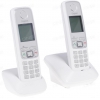 Радиотелефон Gigaset A420 DUO White [DECT, ЖК, АОН, черный, две трубки, белый]