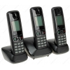 Радиотелефон Gigaset A420 TRIO Black [DECT, ЖК, АОН, черный, три трубки, белый]