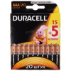 Батарейка "AAA" Duracell Basic 1.5V [LR03-20BL] 15+5шт.