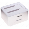 Док-станция DEXP 2,5"/3,5" [BS-HD07 U3] USB3.0, металл, серебристый, doubleSATA, BackUp