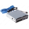 Считыватель универсальный 3.5" GINZZU GR-152UB [SD/SDXC/SDHC/MMC + microSD/SDHC, MS, CFI/CFII + 2 x USB3.0]