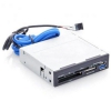 Считыватель универсальный 3.5" GINZZU GR-156UВn [SD/SDXC/SDHC/MMC + microSD/SDXC/SDHC, MS, CFI/CFII, M2, xD, USB3.0]