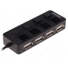 Внешний USB2.0 HUB 4-port DEXP [BT4-09] без блока питания (ATH-08) black