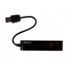 Внешний USB2.0 HUB 4-port GiNZZU [GR-424UB] мини, для ноутбука, без блока питания