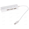 Внешний USB2.0 HUB 3-Port PROLINK Type C Plug (+Ethernet RG-45), без болка питания