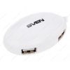 Внешний USB2.0 HUB 4-port "SVEN" [HB–401-WH] white без блока питания