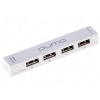 Внешний USB2.0 HUB 4-port Qumo [QH450] без блока питания, алюм. корпус, OTG