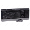 Клавиатура+Мышь беспроводная Jet.A SlimLine KM5 W Black&Grey USB