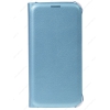Флип-книжка Samsung Flip Wallet для Samsung Galaxy S6, кожа, голубой [EF-WG920PLEGRU]