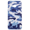 Чехол Military Case и защитная пленка для HTC One, синий, Deppa