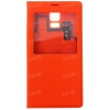 Флип-книжка Book Cover с чипом для Samsung Galaxy S5, кожа, оранжевый