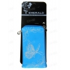 Кошелек Emerald Universal LR 10 универсальный, и/кожа, синий, размер XXL