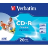 Диск  CD-R 700 Mb Slim Case (Verbatim) 52x Printable