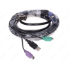 Набор кабелей D-Link KVM-403 для DKVM-xU (1xUSB, 2xPS/2, SVGA 15M-15M) 5 м