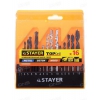 Набор STAYER "STANDARD": Сверла комбинированные, дерево (4-5-6-8-10мм), металл (2-3-4-6-8мм), бетон (4-5-6-8-10мм),16пр