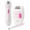 Эпилятор Philips HP6549/00 скор.:1 от электр.сети белый/розовый