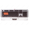 Клавиатура проводная A4Tech Bloody B740A, механическая, подсветка, LK Light Strike, Silver, USB
