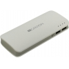 Внешний аккумулятор CANYON <CNE-CPB130W> White (2xUSB  2A, 13000mAh)