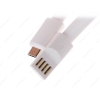 Кабель micro USB (M) - USB (M), 0.22м, DEXP [UMWF022] 2A; Плоская форма; Белый