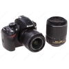 Зеркальная камера Nikon D3200 Kit 18-55mm VRII + 55-200mm VRII Black (24.2MP/6016x4000/SDHC,SDXC/EN-EL14/3.0")