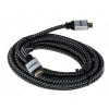 Кабель HDMI (M) - HDMI (M), 5m, DEXP premium [STA-5010A050] В оплетке; вер. 2.0, 4Кх2К; Черный/серый