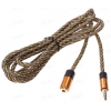 Кабель 3.5 Jack (M) - 3.5 Jack (F), 2m, DEXP premium [SI020-JJF-M] В оплетке; Черный