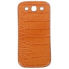 Задняя крышка aM Fashion для Samsung Galaxy S3, и/кожа, оранжевый