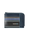 Чехол для кредитных карт Piquadro Blue Square PU1243B2SER/BLU синий/серый натур.кожа
