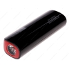  Фонарь-портативный аккумулятор 3000 mAh INTERSTEP (1W/80Lm, LED показатели заряда) черно красный